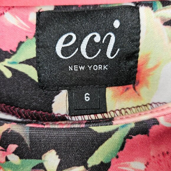 ECI Floral and Striped Dress - Picture 6 of 6